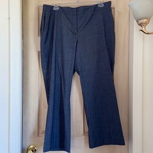 Heather grey wide leg trousers